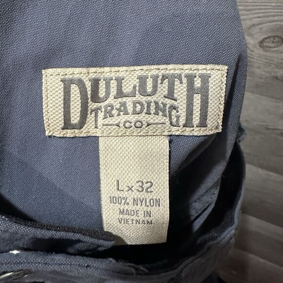 Duluth Trading Co Flex Waist 100% Nylon Pants Large 32” Inseam Gray Hiking - Picture 7 of 7